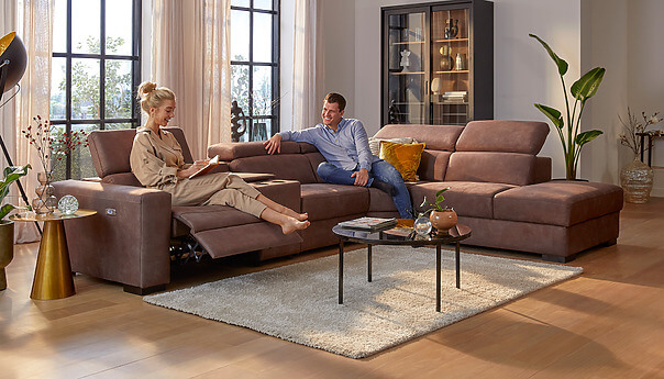 Royal Ecksofa mit relaxsystem